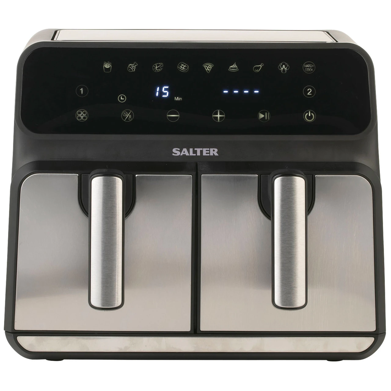 Salter Dual Air Pro, 7.6 Litre Air Fryer With 2 Drawers, 1700 W 3 Salter Dual Air Pro, 7.6 Litre Air Fryer With 2 Drawers, 1700 W