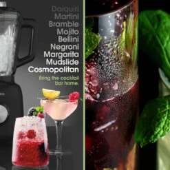 Salter Mixologist Glass Jug Blender With Cocktail Making Set, 1.5L Capacity, 800W -Salter ek5245 2 78084.1675346858