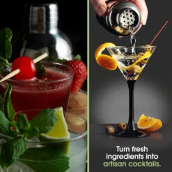 Salter Mixologist Glass Jug Blender With Cocktail Making Set, 1.5L Capacity, 800W -Salter ek5245 7 88682.1675346858