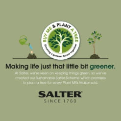 Salter Plant M!lk Maker, Nutrient-Rich Plant & Dairy-Free Drinks,1.6L, One Touch Oat, Coconut, Almond Milk, Tritan BPA Free Plastic -Salter ek5258 3 price20comparison 66503.1699022327