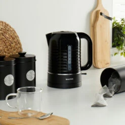 Salter Oscuro 1.7L Kettle - LED Illumination Light, Black, 3000W -Salter ek5572blk 3new 52692.1687787134