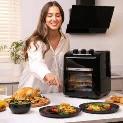 Salter Manual Air Fryer – XL 12L Mini Oven, 1800 W 15 Salter Manual Air Fryer – XL 12L Mini Oven, 1800 W -Salter ek5603 3new 69413.1693503270