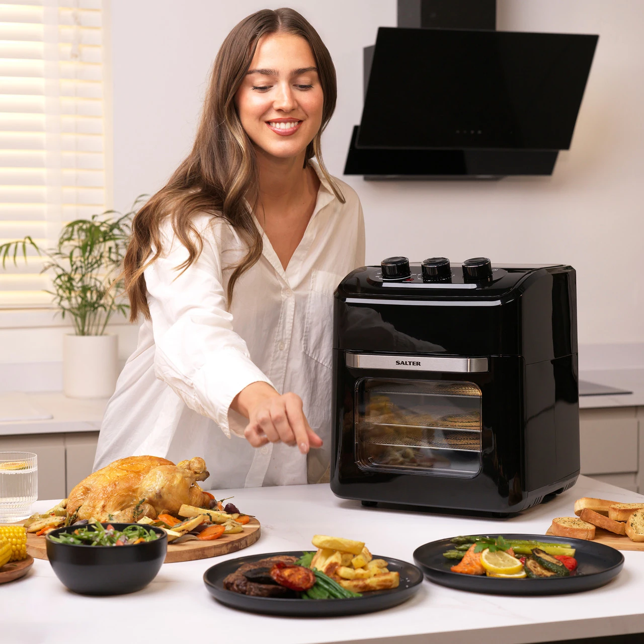 Salter Manual Air Fryer – XL 12L Mini Oven, 1800 W 5 Salter Manual Air Fryer – XL 12L Mini Oven, 1800 W - Image 3