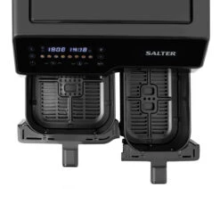 Salter Dual Sector Air Fryer – 9L Capacity, 5.5L & 3.5L Drawer, 2500W -Salter ek5729 10n 66730.1695295824