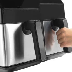 Salter Dual Sector Air Fryer – 9L Capacity, 5.5L & 3.5L Drawer, 2500W -Salter ek5729 11new 46928.1695295824