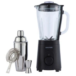 Salter Mixologist Cocktail Blender Set – 1.5L, Includes Cocktail Shaker & Accessories, 600W