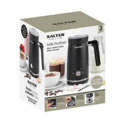 Salter Electric Milk Frother Steamer For Dairy/Plant-Based, Hot Chocolate, Cappuccinos, Lattes, Includes Hot, Cold And Frothy Functions -Salter electric milk frother steamer for dairyplant based hot chocolate cappuccinos lattes includes hot cold and frothy functions salter ek4635 5054061418897 25298.1663927717
