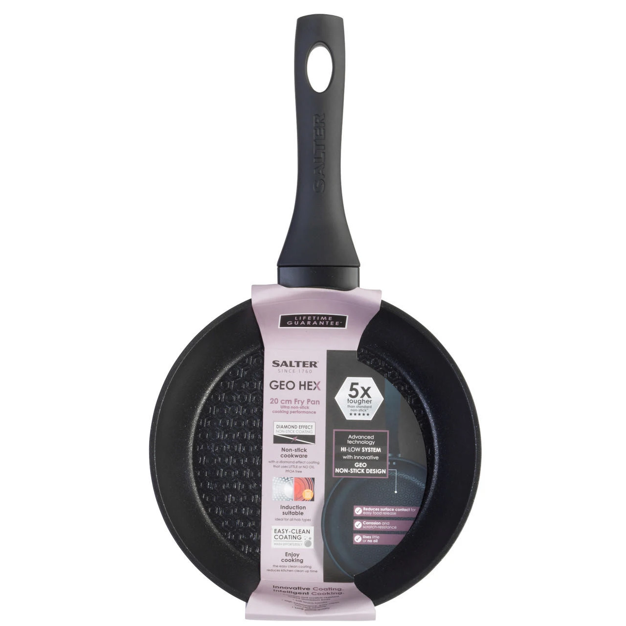 Salter Geo Hex 20 Cm Frying Pan, Forged Aluminium 12 Salter Geo Hex 20 Cm Frying Pan, Forged Aluminium - Image 10