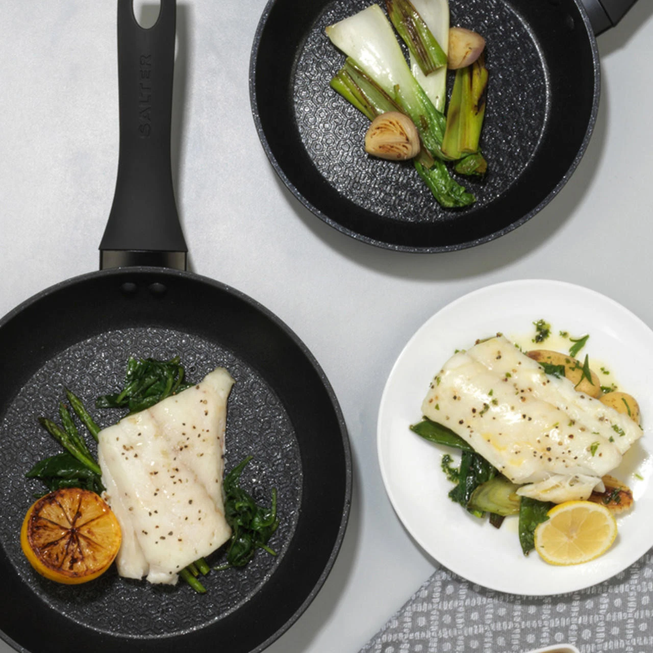 Salter Geo Hex 20 Cm Frying Pan, Forged Aluminium 11 Salter Geo Hex 20 Cm Frying Pan, Forged Aluminium - Image 9