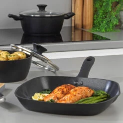 Salter Geo Hex 28 Cm Griddle Pan, Forged Aluminium 20 Salter Geo Hex 28 Cm Griddle Pan, Forged Aluminium -Salter geo hex 28 cm griddle pan forged aluminium salter bw08778 5054061356373 87859.1698151007