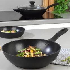 Salter Geo Hex Stir Fry Pan, 28 Cm -Salter geo hexagonal fry pan 28 cm salter bw08779 5054061356380 47413.1698134040