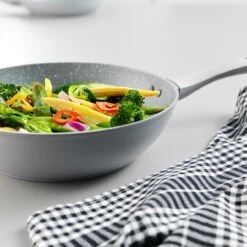 Salter Marblestone 28cm Non-Stick Stir Fry Pan - Grey 13 Salter Marblestone 28cm Non-Stick Stir Fry Pan - Grey -Salter marblestone 28cm non stick stir fry pan grey salter bw11614te 5054061435412 63061.1698151015