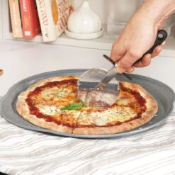 Salter Marblestone 37 Cm Pizza Tray – Non-Stick, Perforated Base, Carbon Steel -Salter marblestone 37 cm pizza tray non stick perforated base carbon steel salter bw12809eu7 5054061551242 26807.1698462231