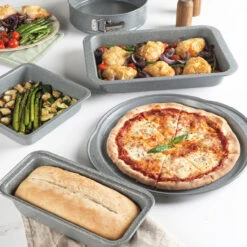 Salter Marblestone 37 Cm Pizza Tray – Non-Stick, Perforated Base, Carbon Steel -Salter marblestone 37 cm pizza tray non stick perforated base carbon steel salter bw12809eu7 5054061551242 80627.1698462325