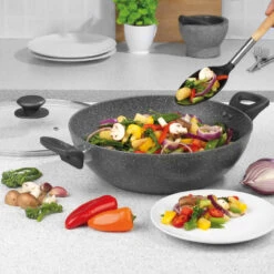 Salter Marblestone Non-Stick Family Pan, 30 Cm 9 Salter Marblestone Non-Stick Family Pan, 30 Cm -Salter marblestone non stick family pan 30 cm salter bw09338 5054061361971 10799.1698134041
