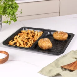 Salter Megastone 40 Cm Split Baking Tray – Non-Stick, 2 Compartments, Carbon Steel 14 Salter Megastone 40 Cm Split Baking Tray – Non-Stick, 2 Compartments, Carbon Steel -Salter megastone 40 cm split baking tray non stick 2 compartments carbon steel salter bw12808eu7 5054061551235 53406.1698462245