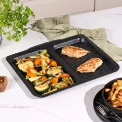 Salter Megastone 40 Cm Split Baking Tray – Non-Stick, 2 Compartments, Carbon Steel 11 Salter Megastone 40 Cm Split Baking Tray – Non-Stick, 2 Compartments, Carbon Steel -Salter megastone 40 cm split baking tray non stick 2 compartments carbon steel salter bw12808eu7 5054061551235 90515.1698462202