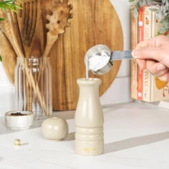 Salter Olea Salt And Pepper Grinder Mill, Beige -Salter olea salt and pepper grinder mill beige salter bw12029beu7 5054061439915 20318.1698151006