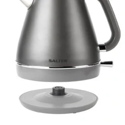 Salter 1.7 Litre Cosmos Rapid Boil Kettle, Gunmetal -Salter salter 1.7 litre cosmos rapid boil kettle gunmetal 43885.1648459160
