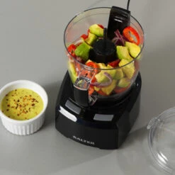 Salter 8 In 1 Compact Prep Pro Mini Chopper Food Processor, 1 L Capacity, 200 W -Salter salter 8 in 1 compact prep pro mini chopper food processor 1l 92012.1669888377