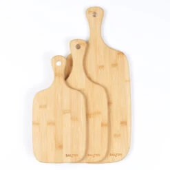 Salter Bamboo Paddle Chopping And Serving Boards, Set Of 3