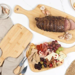 Salter Bamboo Paddle Chopping And Serving Boards, Set Of 3 -Salter salter bamboo paddle chopping board set 65027.1648460145