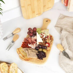 Salter Bamboo Paddle Chopping And Serving Boards, Set Of 3 -Salter salter bamboo paddle chopping board set 99062.1648457893