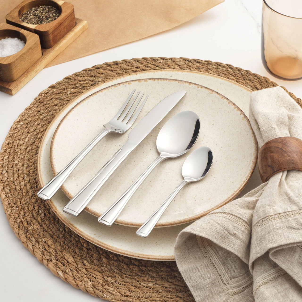 Salter Elegance Buxton 16 Piece Cutlery Set, Stainless Steel 4 Salter Elegance Buxton 16 Piece Cutlery Set, Stainless Steel - Image 2