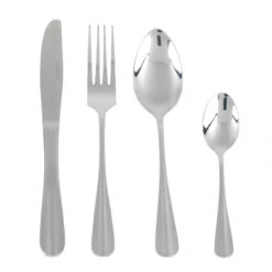 Salter Elegance Newbury 24 Piece Cutlery Set, Stainless Steel