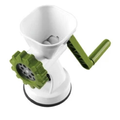 Salter Meat Mincer With Two Blade Attachments, White/Green -Salter salterbw06543armea 79fe5 5054061181388 salter w 596 3 22869.1670001122