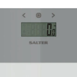 Salter Ultra Slim Glass Analyser Scale, 180kg Capacity, Silver -Salter ultra slim glass analyser scale 180kg capacity silver salter 9158 sv3r 5010777137958 65891.1698134003